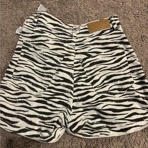 ZARA zebra print shorts